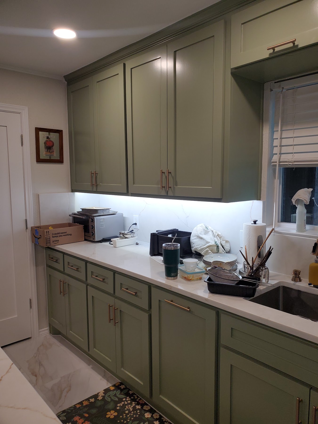 Kitchen cabinet and counter detail
